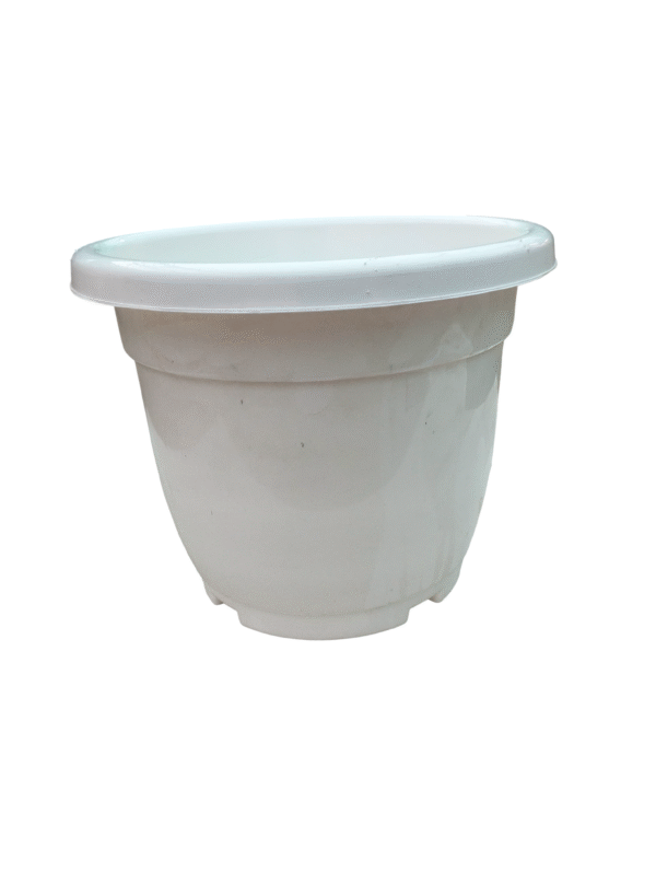 White Plastic Pot