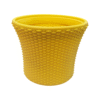 thatched plastic pot (multicolor)