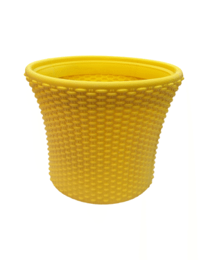 thatched plastic pot (multicolor)