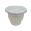 White basic plastic pot