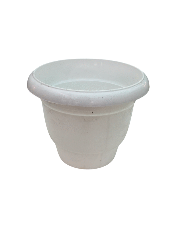 White basic plastic pot