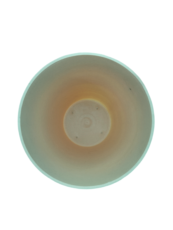 Glossy finish plastic pot- Beige