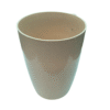 Glossy finish plastic pot- Beige