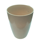 Glossy finish plastic pot- Beige