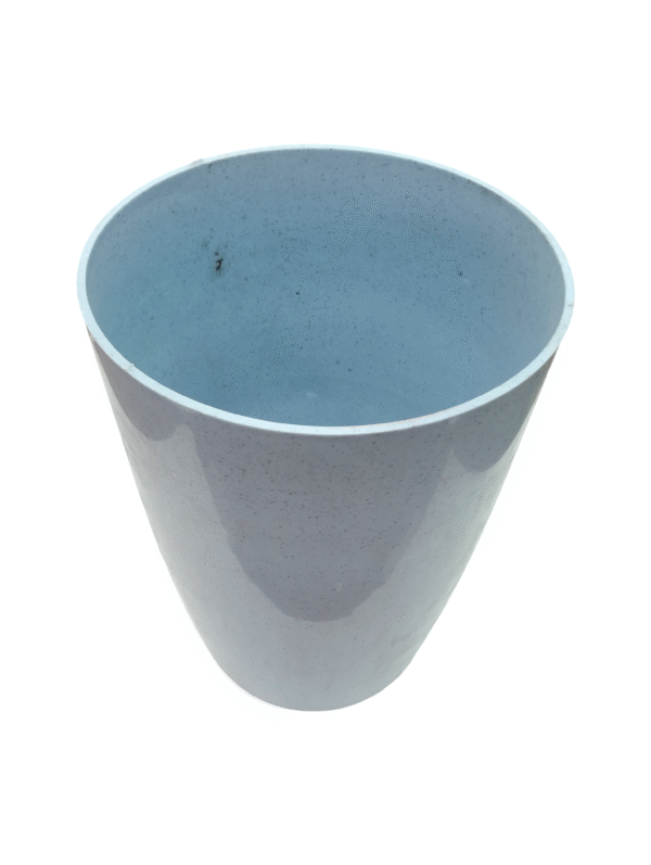Glossy finish plastic pot- light blue