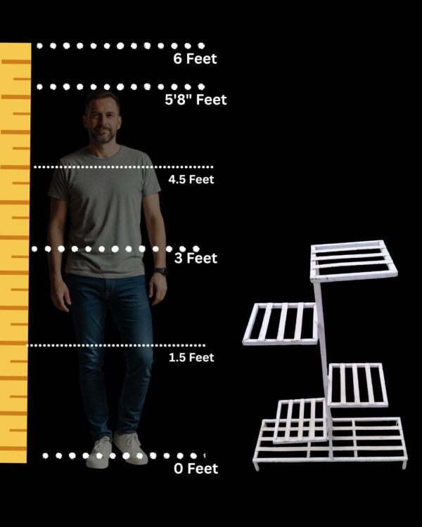size chart for zig zag plant stand