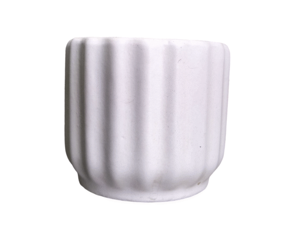 4 Inch Vertical Line Ceramic Pot