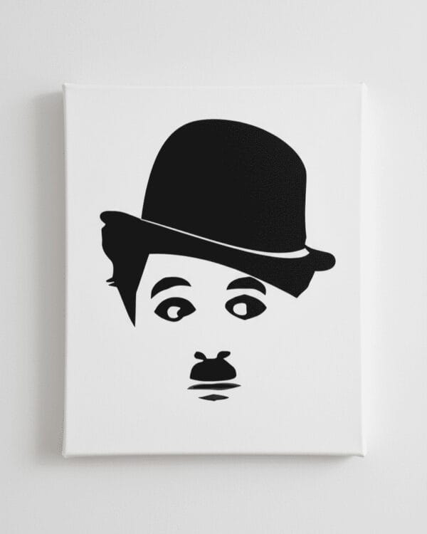 The Chaplin: Monochrome Canvas Art